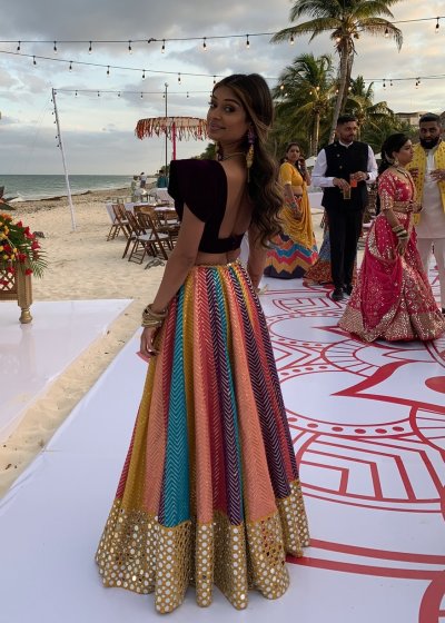 Colorful Mirrorwork Lehenga