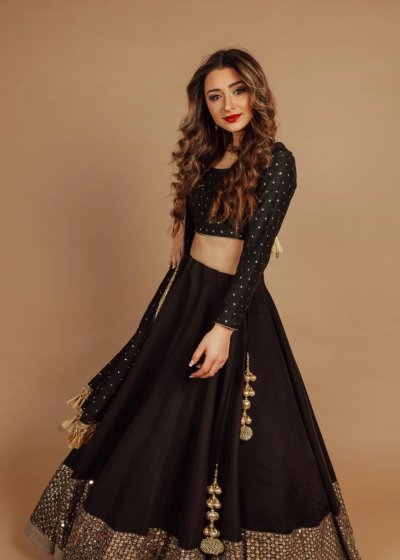 Adria Timeless Black Lengha Choli