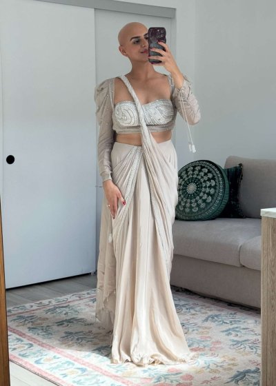 Starlit Whisper Sari