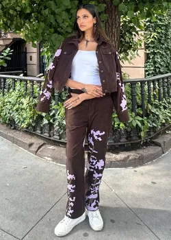 Black French Knot Co-Ord Set