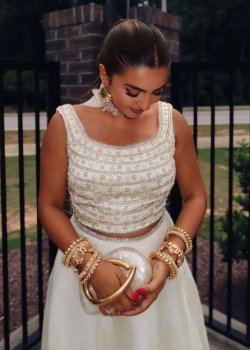 Alya Off-White Lehenga