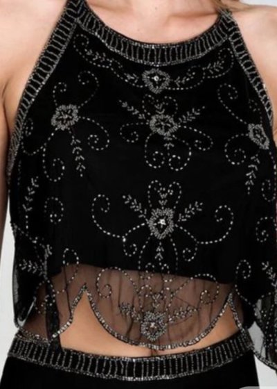 Beaded Halter Top