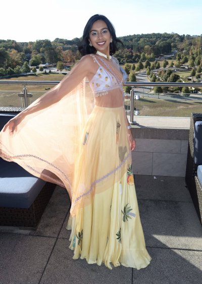 Tropical Embroidered Lehenga