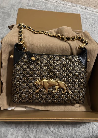 Gold Sequin Firpo Pochette