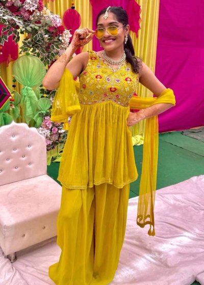 Yellow Gharara Set