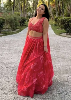 Bagh Peony Lehenga Set