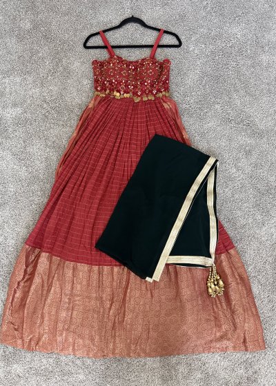 Red and Gold Gown