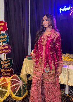 Maroon Gharara Set - hover