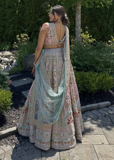 Pastel Floral Lehenga