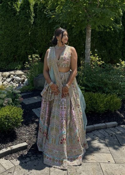 Pastel Floral Lehenga