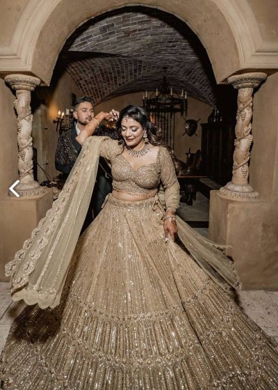 Gold Embellished Lehenga