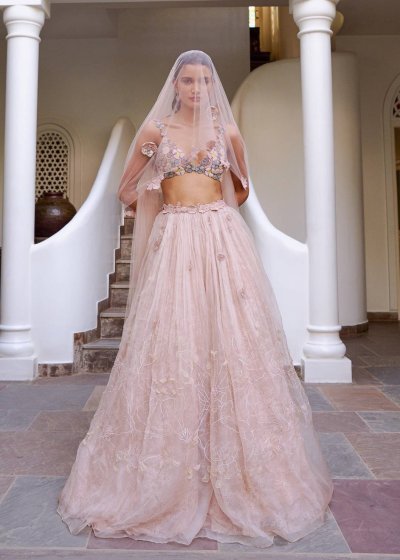 UNAVAILABLE - Dusty Pink Fairytale Lehenga