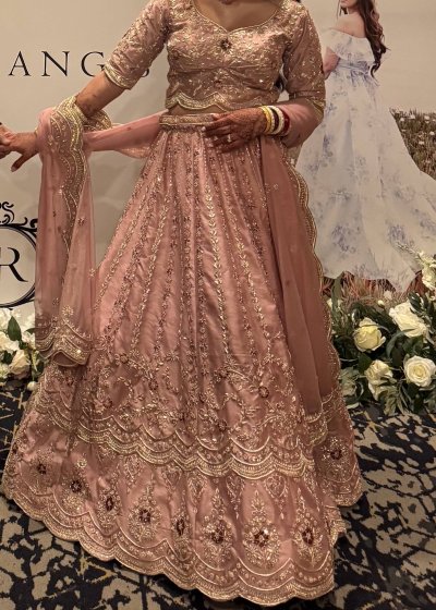 Light Pink Bridal Lehenga