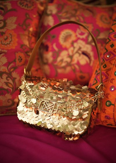 Gold Rush Baguette Purse
