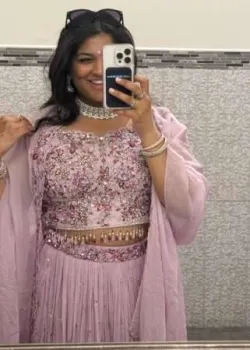 Lavender Pink Jacket Lehenga - hover