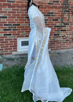 White Gharara Set - hover