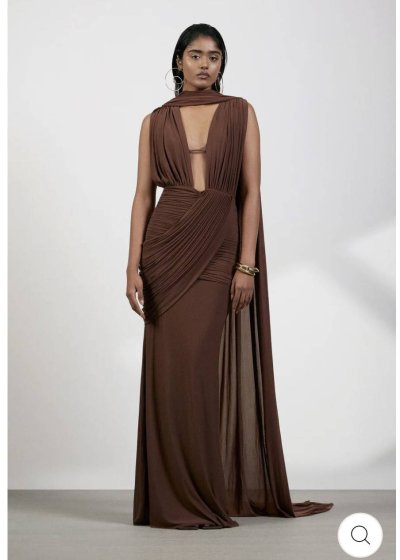 Ivory Drape Dress