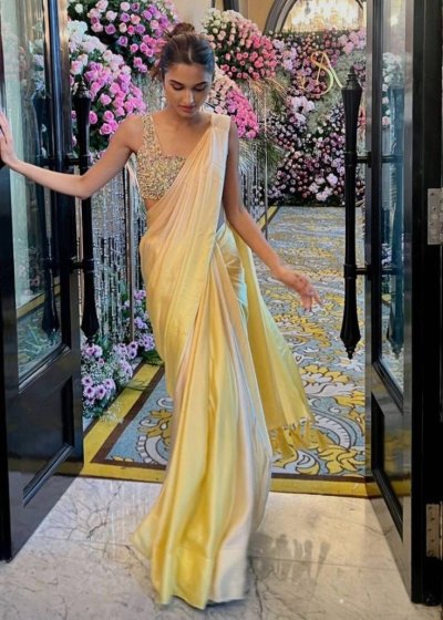 Yellow Ombre Sari