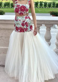 Floral Fishtail Lehenga 