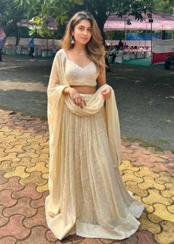 Beige Lehenga