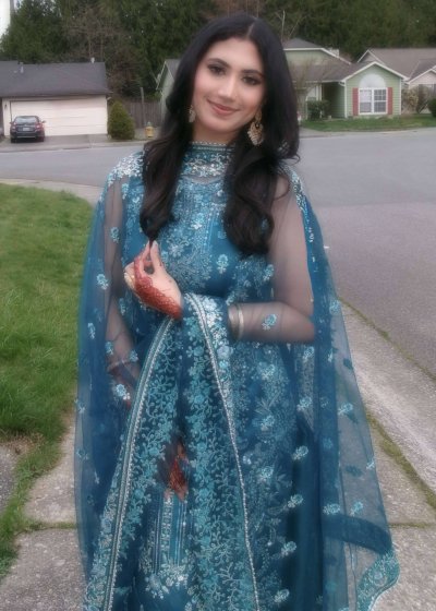 Teal Embroidered Kurta Set