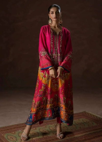 Hot Pink Kaftan Set