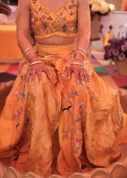 Yellow Floral Pant Set