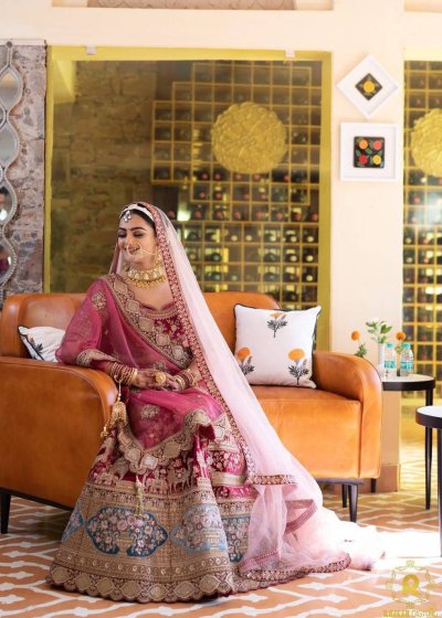 Maroon Bridal Lehenga