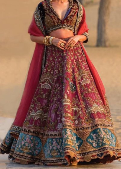 Maroon Bridal Lehenga