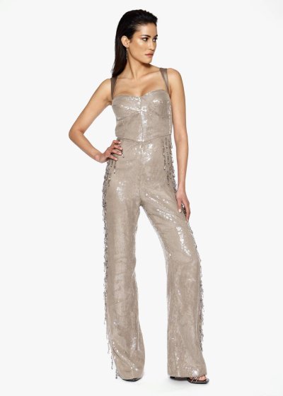 Teardrop Crystal Jumpsuit & Gloves