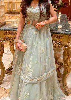 Sage Green Lehenga
