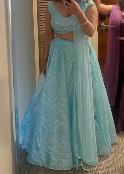 Bright Blue Lehenga