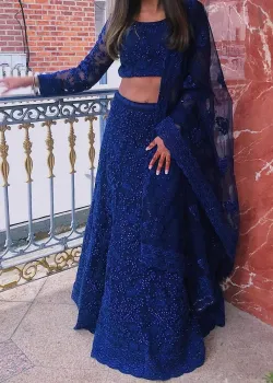 Royal Blue Lehenga