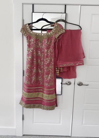 Coral Pink Kurta Set