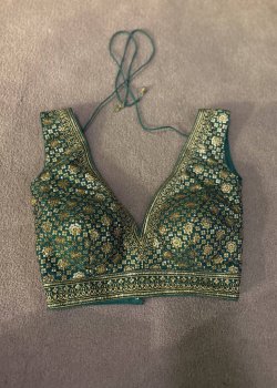 Green and Gold Blouse