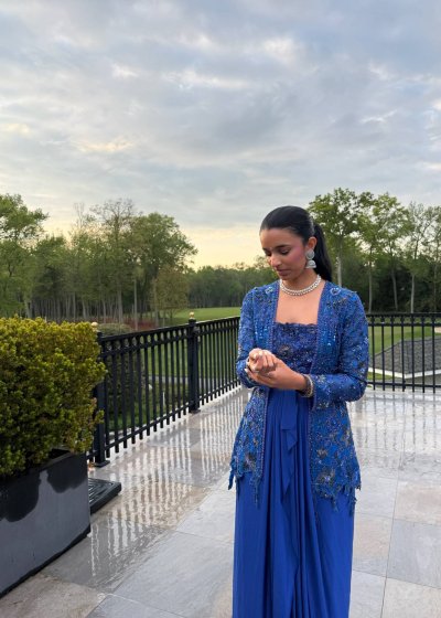 Cobalt Blue Jacket Set