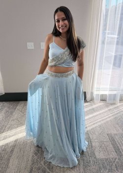 Light Blue Lehenga Set