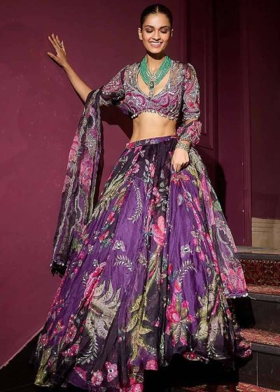 Grapevine Hand Embroidered Lehenga Set