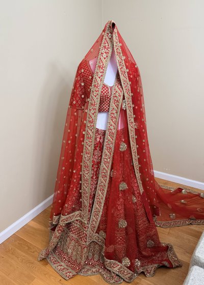 Red Bridal Lehenga