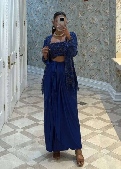 Cobalt Blue Jacket Set
