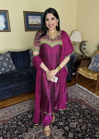 Magenta Salwar Kameez