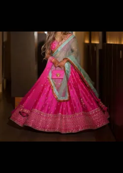 Hot Pink Lehenga - hover