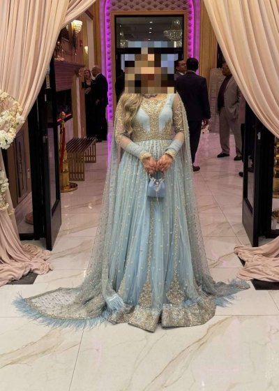 Baby Blue Anarkali