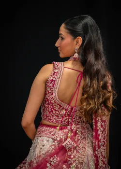 Rani Pink Ombre Lehenga - hover