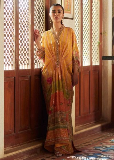Gold Floral Kaftan