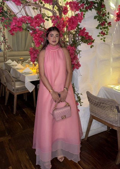 Pink Organza Gown