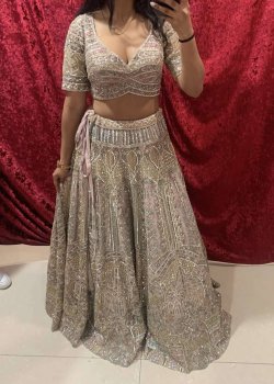 Peach Bridal Lehenga