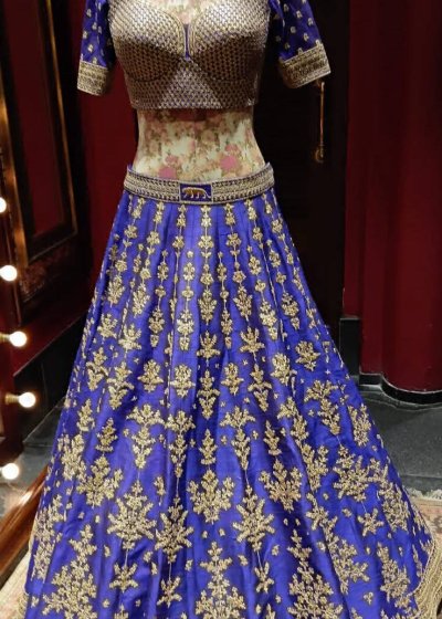 Purple Heritage Bridal Lehenga