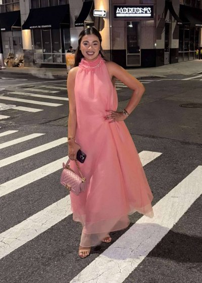 Pink Organza Gown