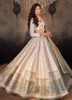 Ivory Kalidaar Lehenga - hover